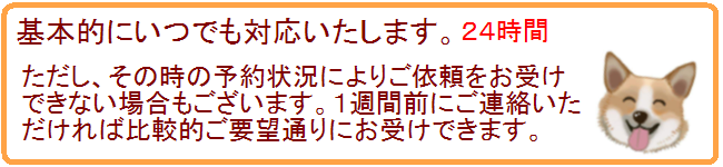 24時間対応